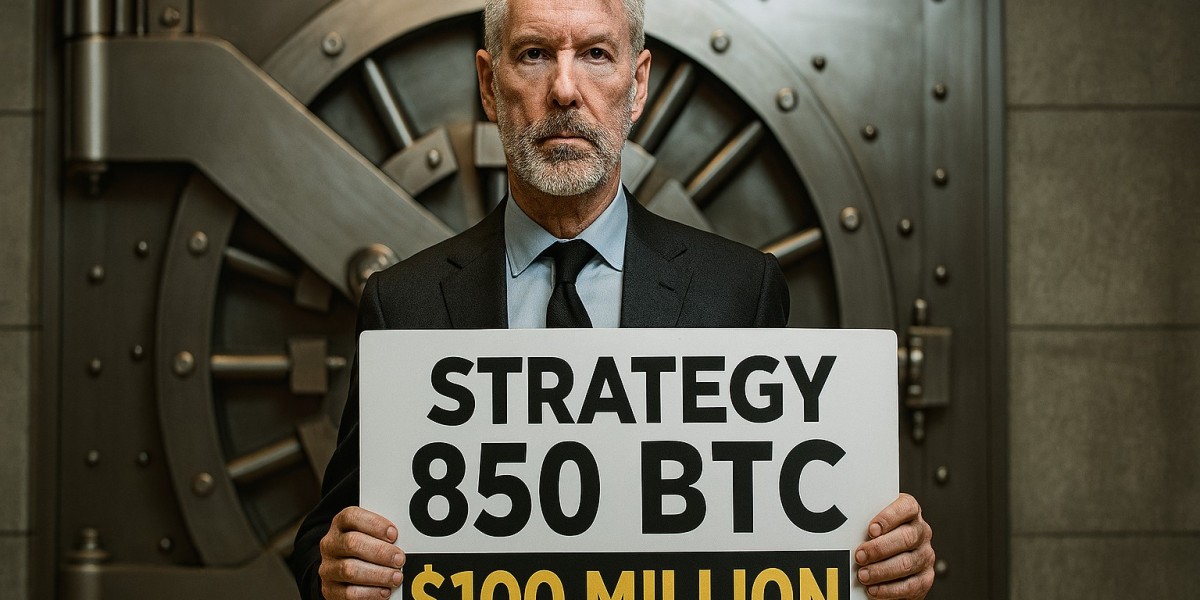 Strategy усиливает биткоин-позиции: 850 BTC на $100 млн и курс на институциональное принятие.