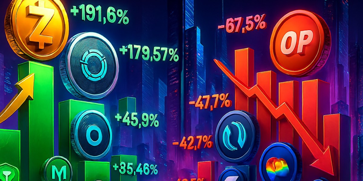 Октябрь 2025: криптовалюты с самой высокой и самой низкой доходностью