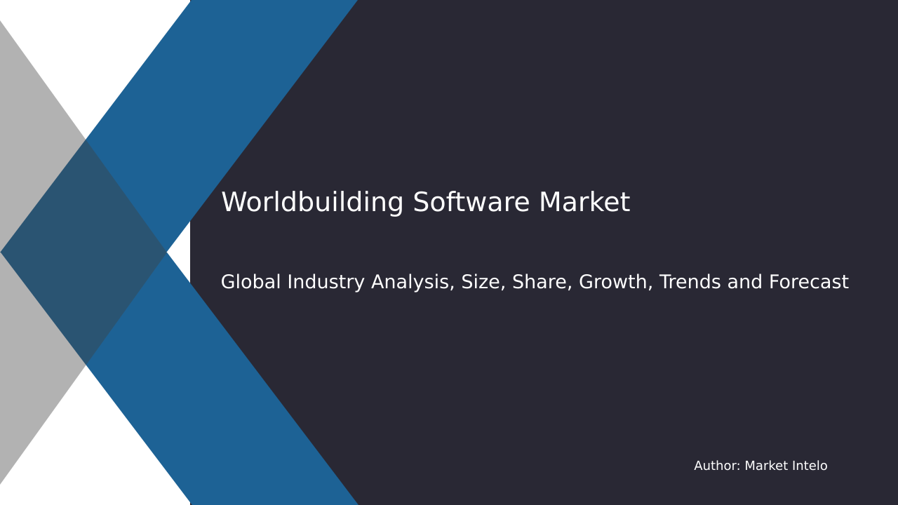 Worldbuilding Software Market Research Report 2033