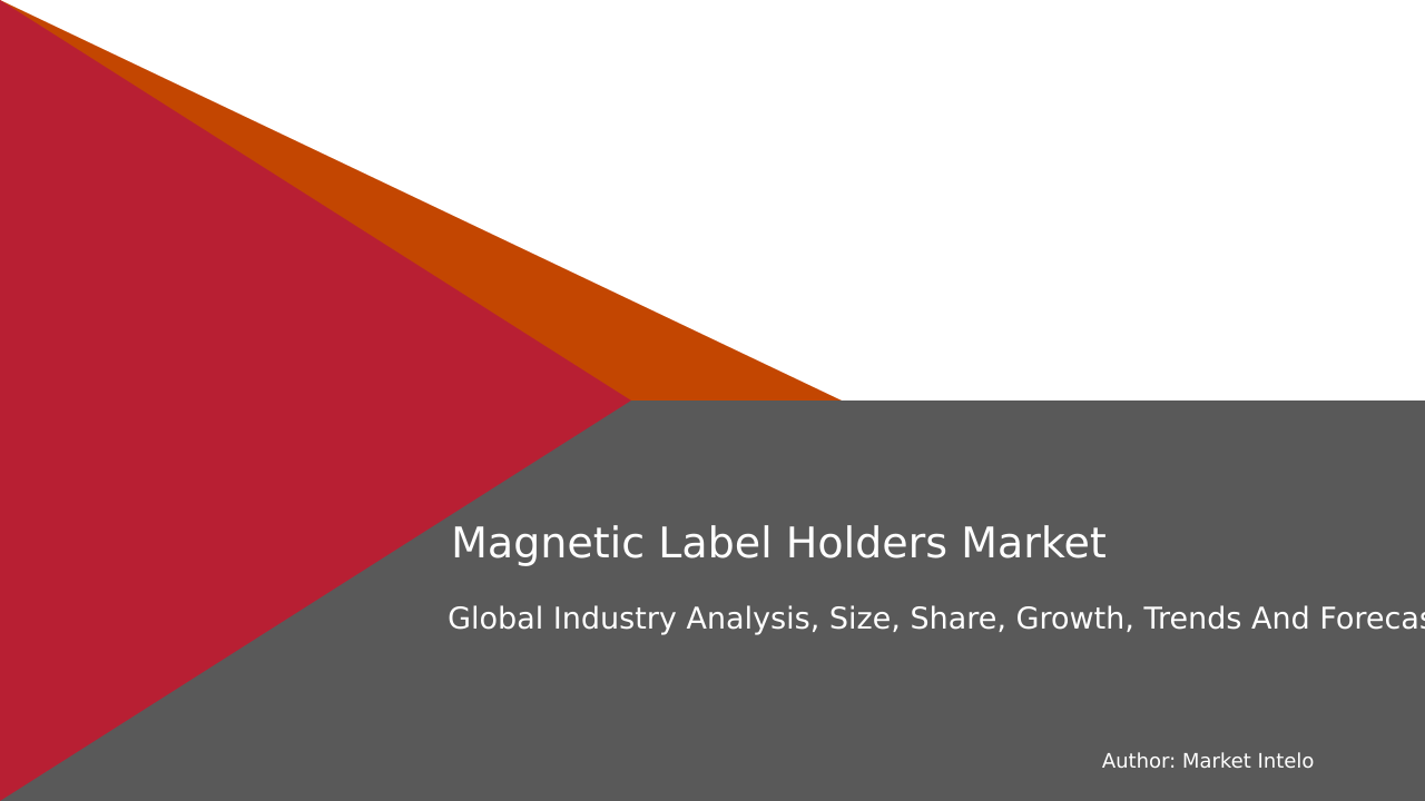 Magnetic Label Holders Market Research Report 2033