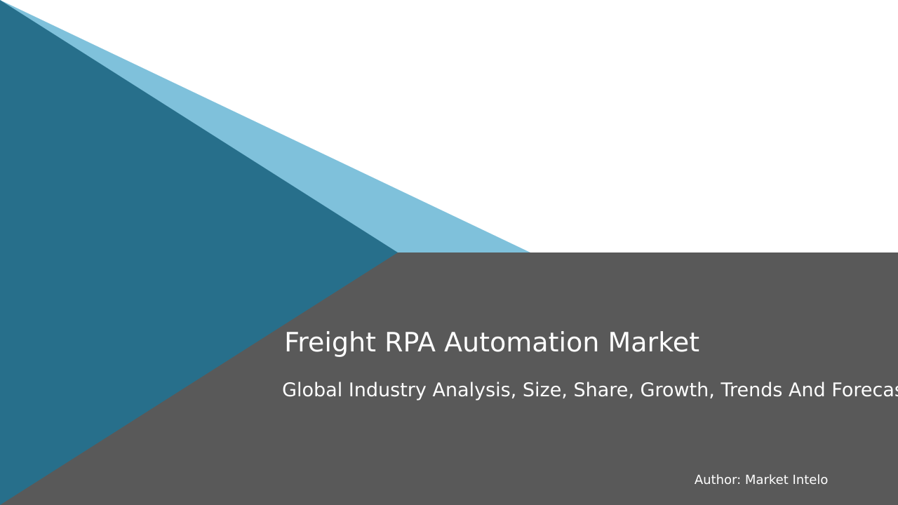 Freight RPA Automation Market Research Report 2033