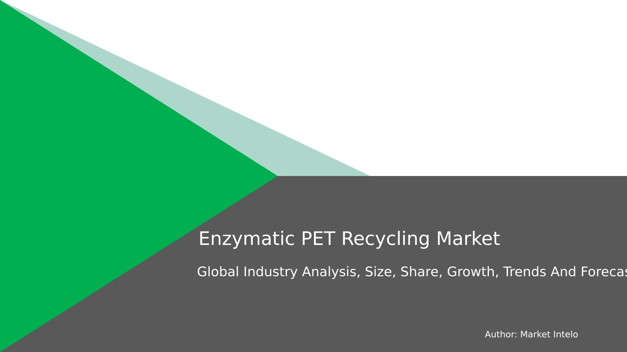 Enzymatic PET Recycling Market Research Report 2034