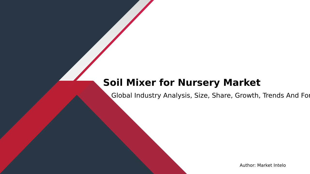 Soil Mixer for Nursery Market Research Report 2033