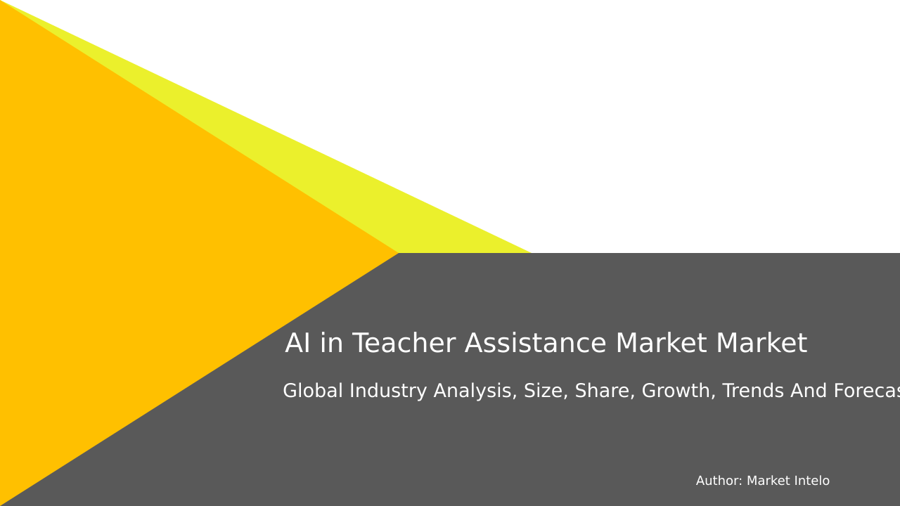 AI in Teacher Assistance Market Research Report 2033