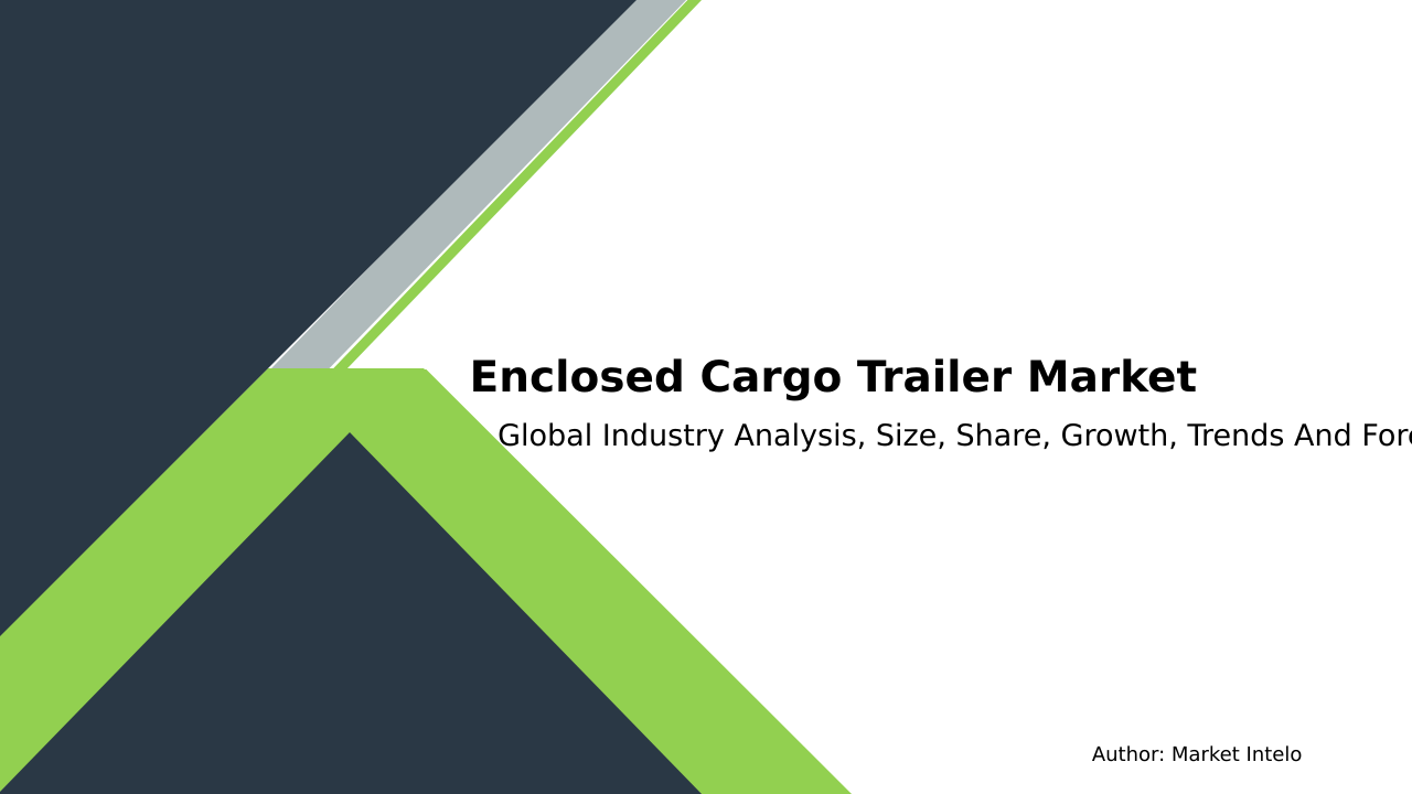 Enclosed Cargo Trailer Market Research Report 2033