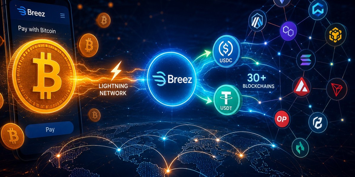 Breez добавила переводы из биткоина в USDT и USDC через более чем 30 блокчейнов